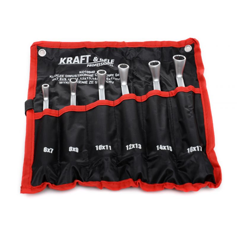 Klucze dwustronnie-oczkowe 6el. KD10940