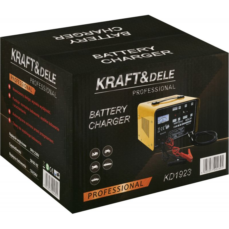 Prostownik samochodowy 30A 90-250Ah KD1923