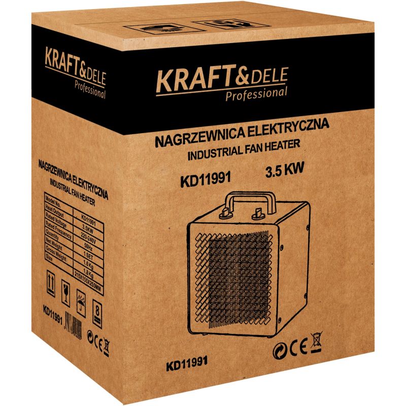 Elektrický ohrievač 3500 W, model KD11991