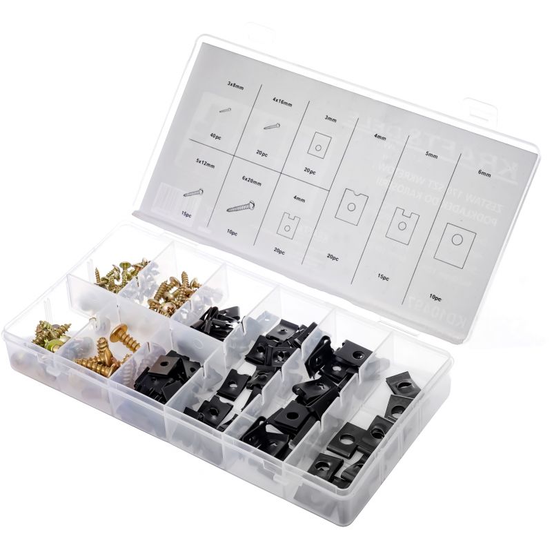 Zestaw wkrętów i podkładek do karoserii 170szt. KD10497