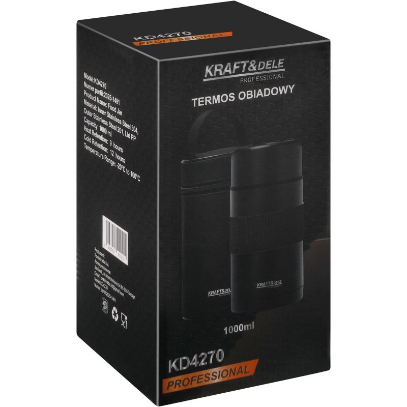 Termos obiadowy 1L + pokrowiec KD4270