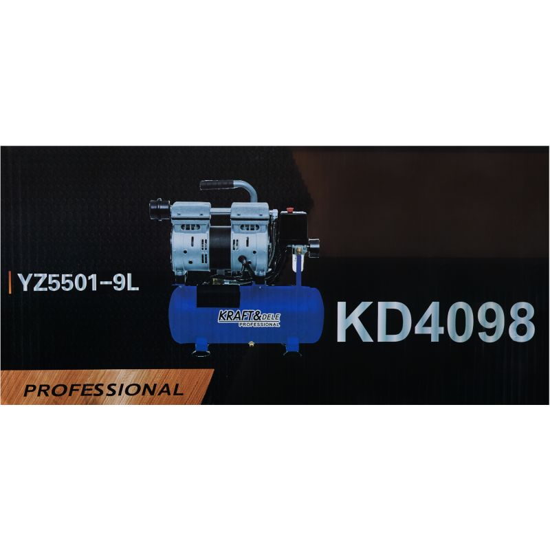 Kompresor bezolejowy 9L 550W 155L/min KD4098