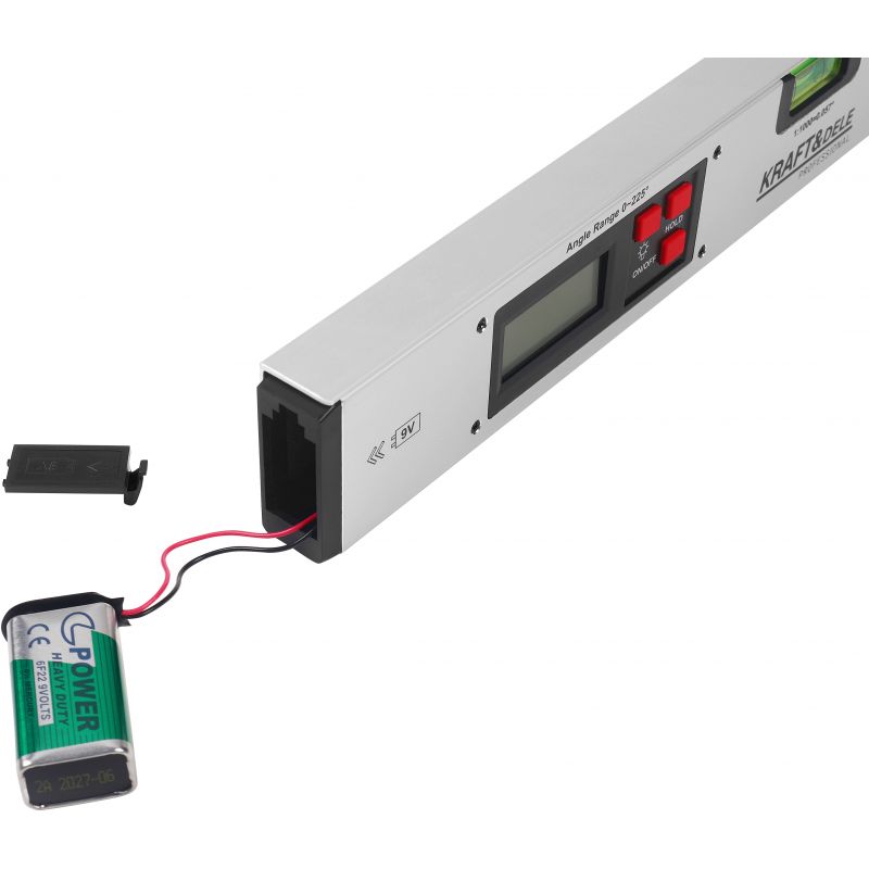 Kątomierz elektr. z poziomnica LCD 400 mm KD3561
