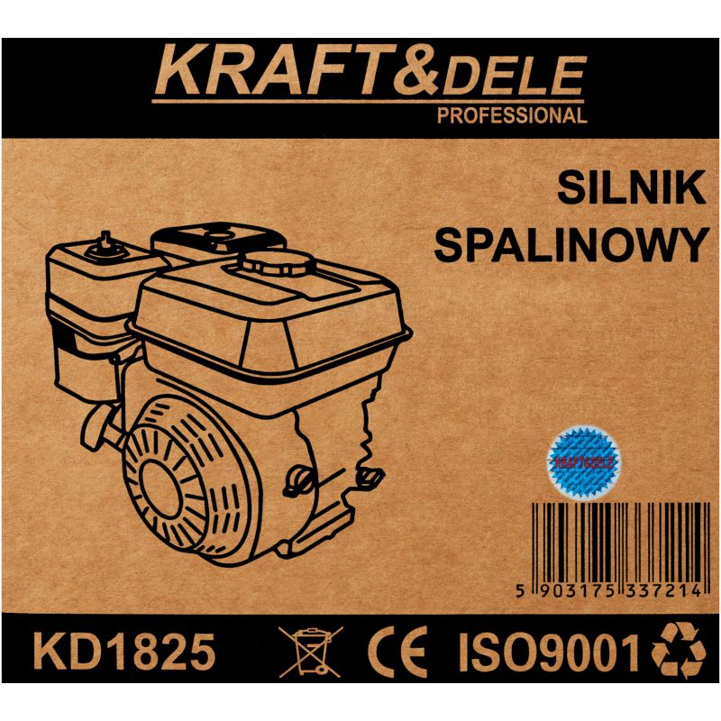 Silnik spalinowy 7HP wałek 20MM KD1825