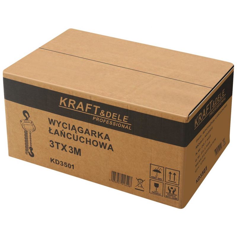Wciągarka ręczna łańcuchowa 3T 3m KD3501