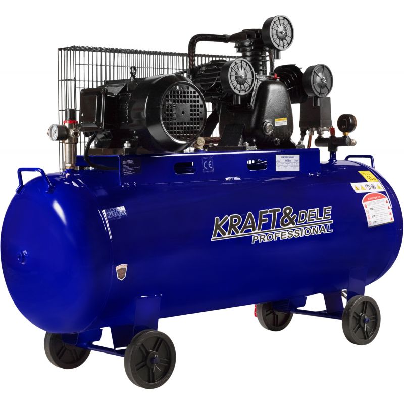 Kompresor olejowy 200L 4100W 650L/min KD4059
