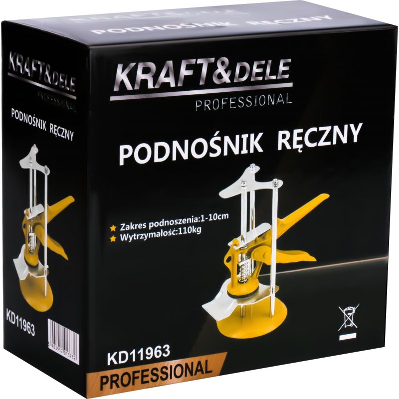 Podnośnik ręczny 1-10CM 110kg KD11963