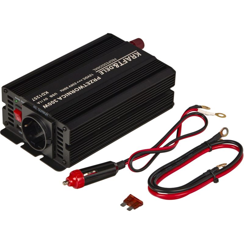 Przetwornica napięcia 12V na 230V 300 / 600W CZYSTA SINUSOIDA KD1257