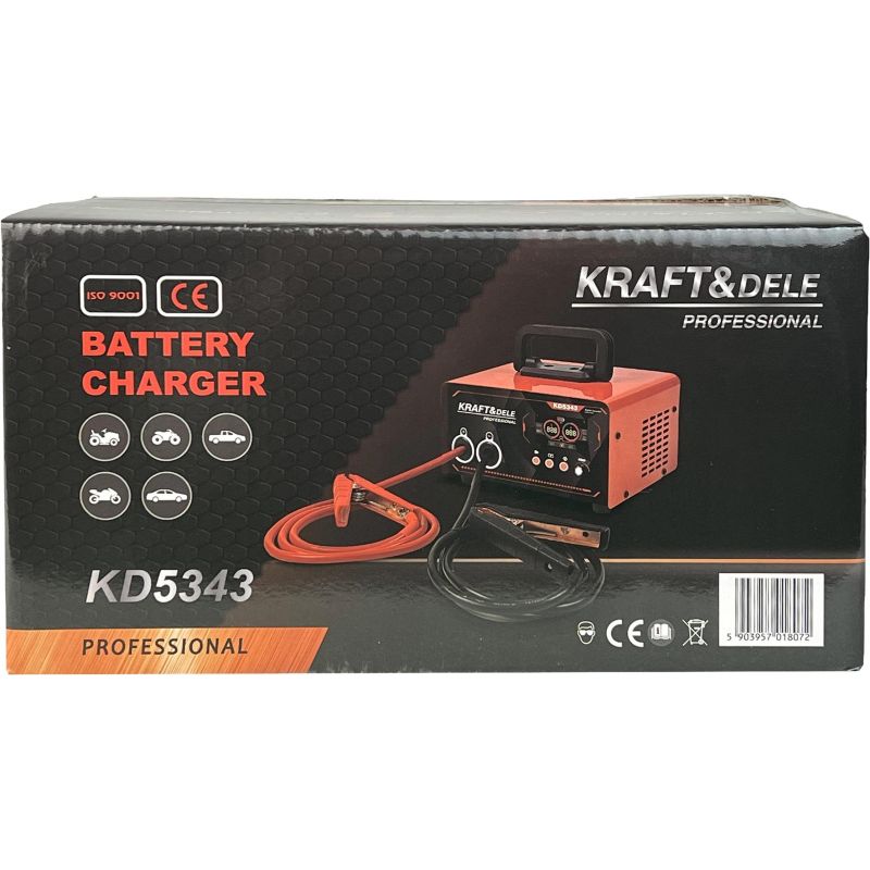 Prostownik z rozruchem 12/24V 50-400Ah 30A rozruch 200A KD5343