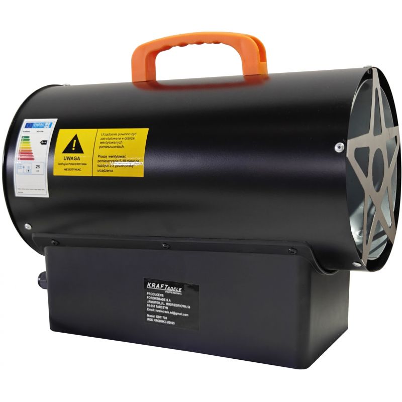 Nagrzewnica gazowa 25kW + Termostat + Reduktor KD11700