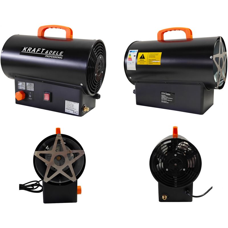 Nagrzewnica gazowa 25kW + Termostat + Reduktor KD11700