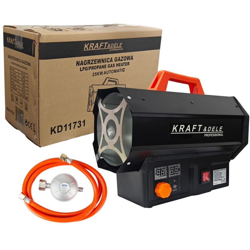 Nagrzewnica gazowa 45kW + reduktor AUTOMAT KD11732