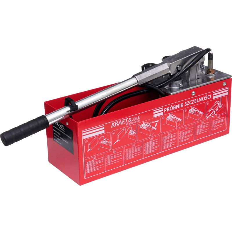 Pompa kontrolna do prób ciśnieniowych 0-50kg / 45ml / 12L KD10478