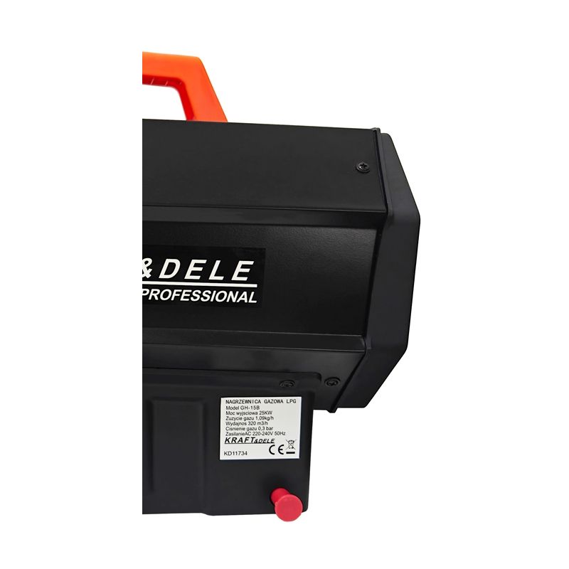 Nagrzewnica gazowa 25kW + reduktor KD11734