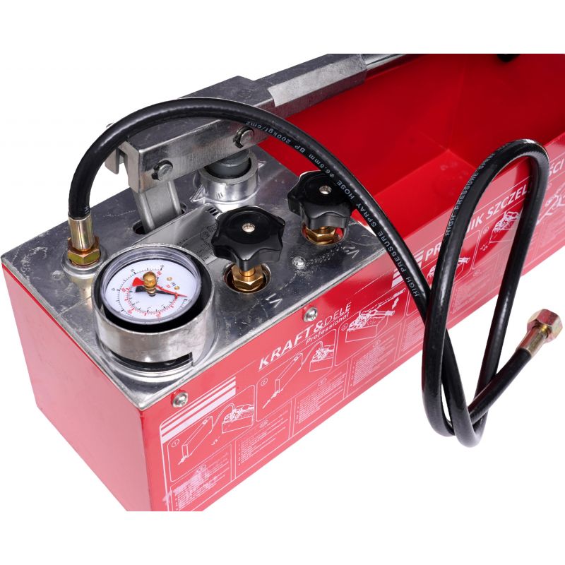 Pompa kontrolna do prób ciśnieniowych 0-50kg / 45ml / 12L KD10478