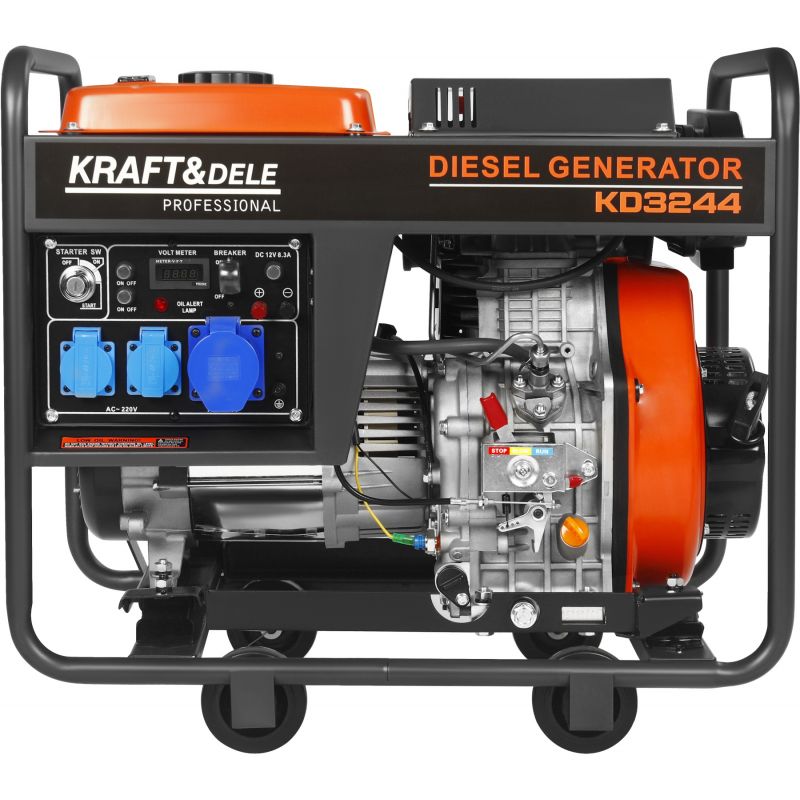 Generátor 7kW Diesel 230V 32A KD3244
