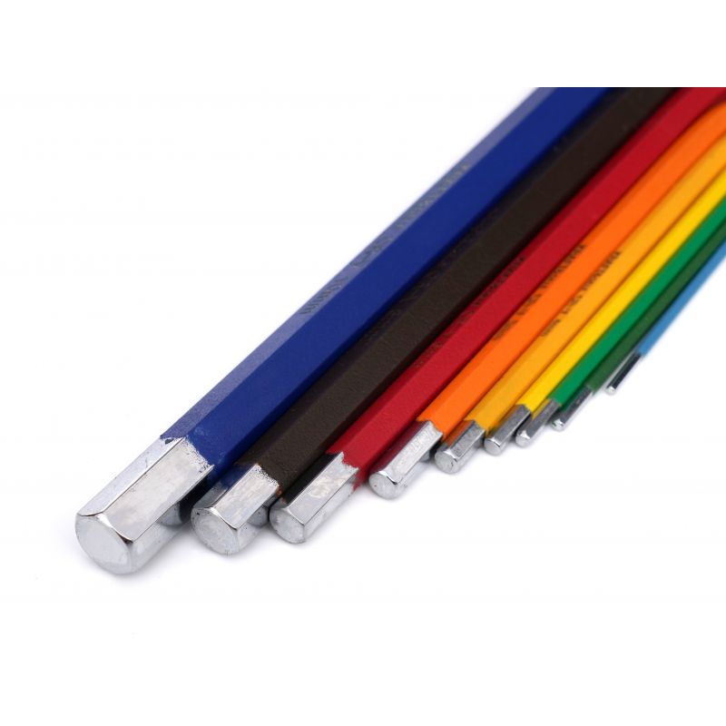 Zestaw kolorowych imbusów hex 9 el. KD11931