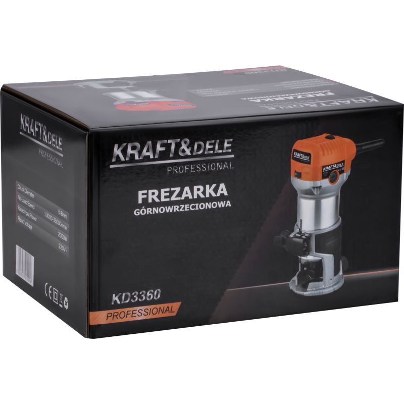 Frezarka górnowrzecionowa 2000W 6/8mm KD3360