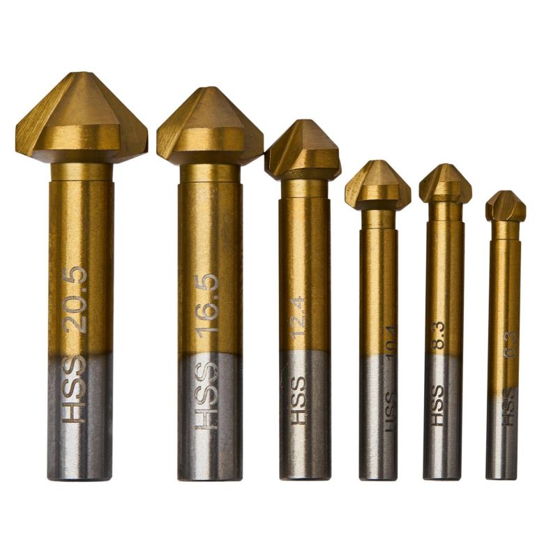 Zestaw frezów stożkowych 6szt. frezy do drewna KD983