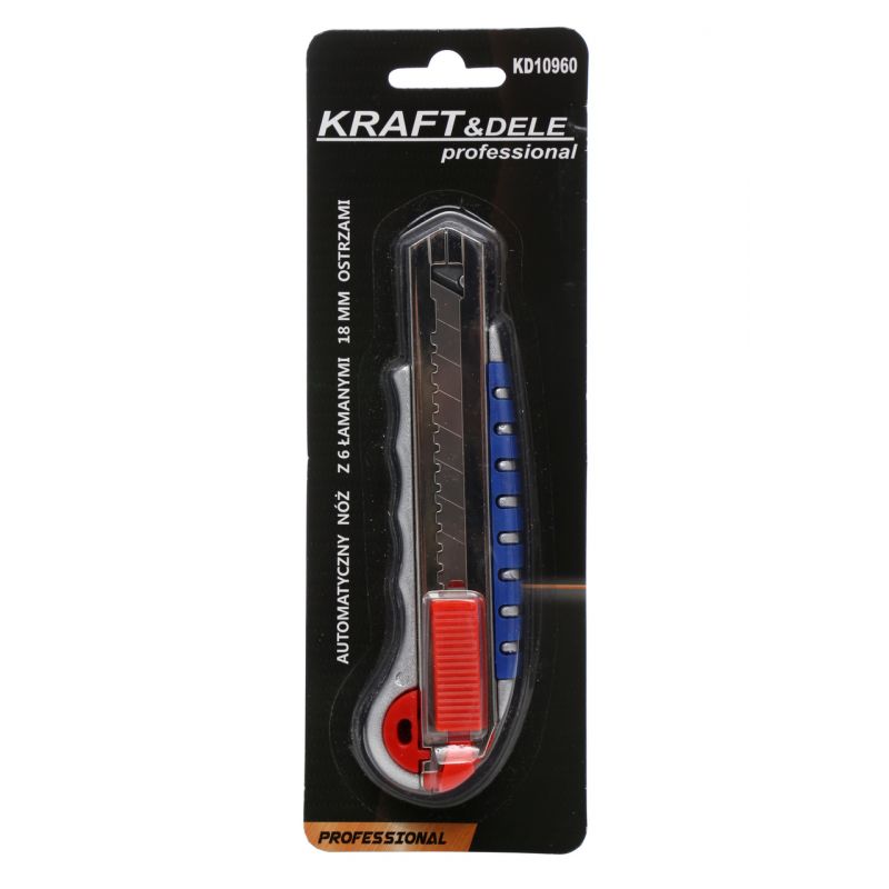 Nóż z 6 łamanymi ostrzami 18mm - KD10960
