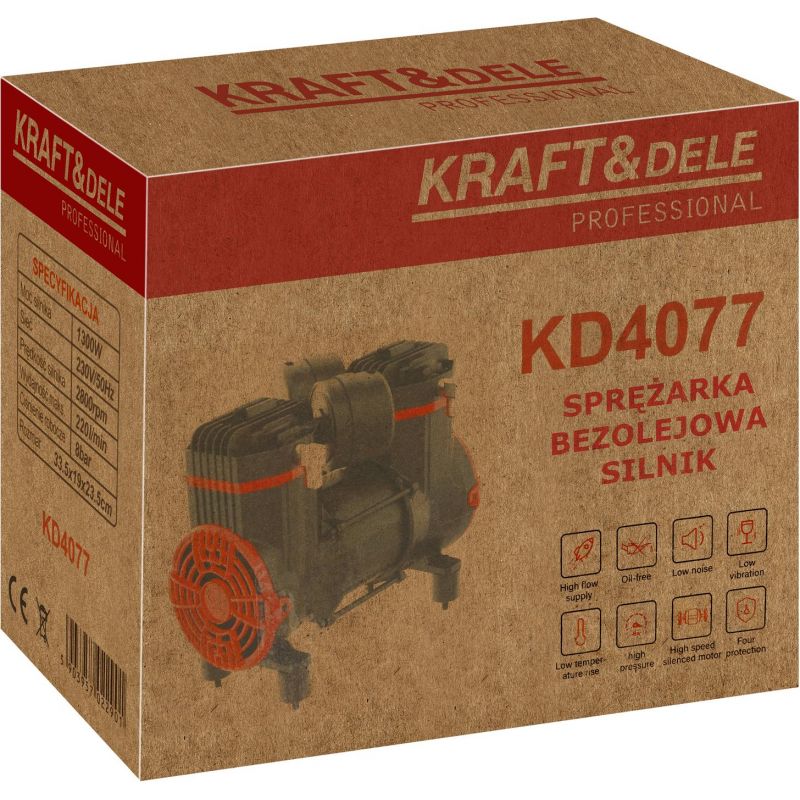 Sprężarka powietrza bezolejowa 1300W KD4077