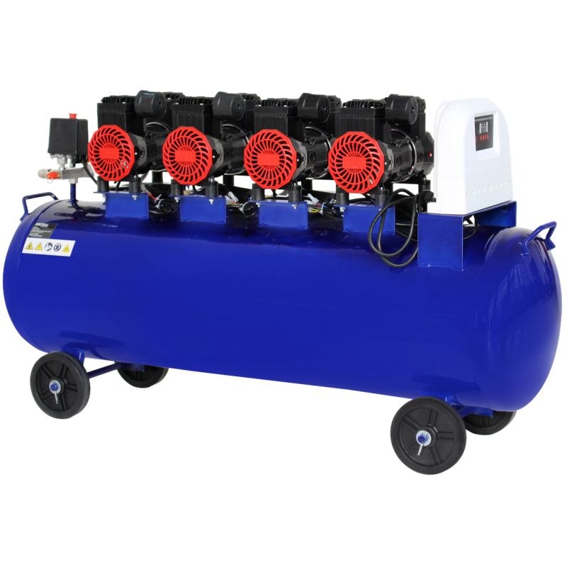 Kompresor bezolejowy niebieski 120L 4 tłoki 400V 7kW KD4095