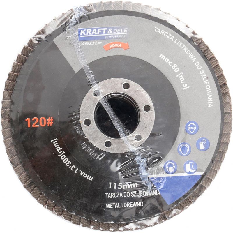Tacza listkowa 115mm P100 KD963