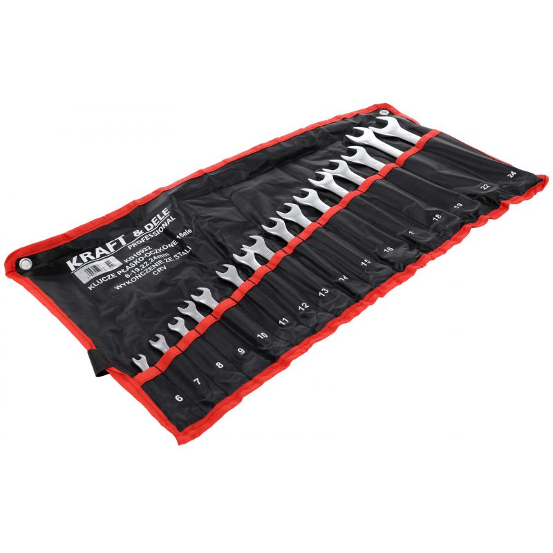 Klucze płasko-oczkowe 16el. KD10932