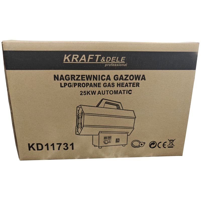 Nagrzewnica gazowa 45kW + reduktor AUTOMAT KD11732