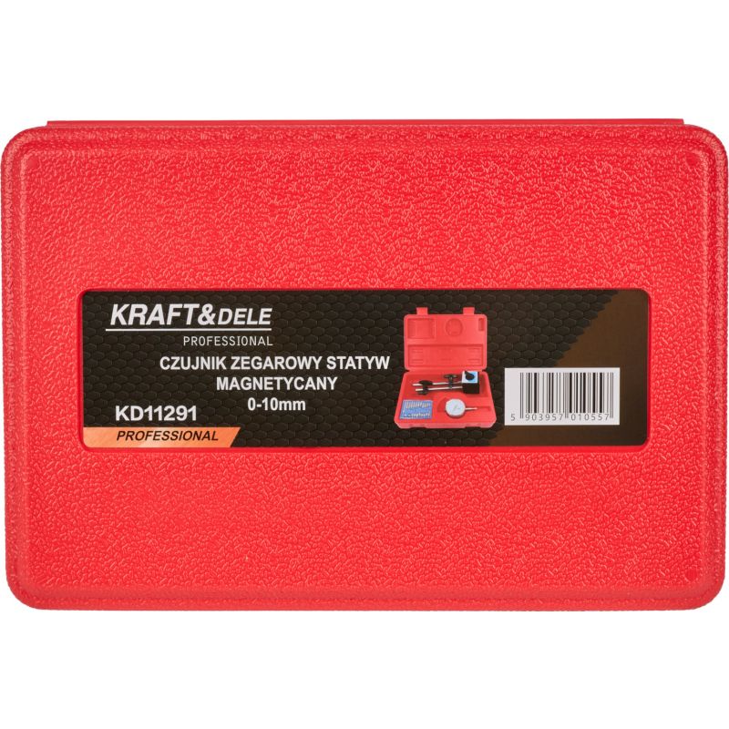 Czujnik zegarowy + statyw magnetyczny 0-10mm + końcówki KD11291