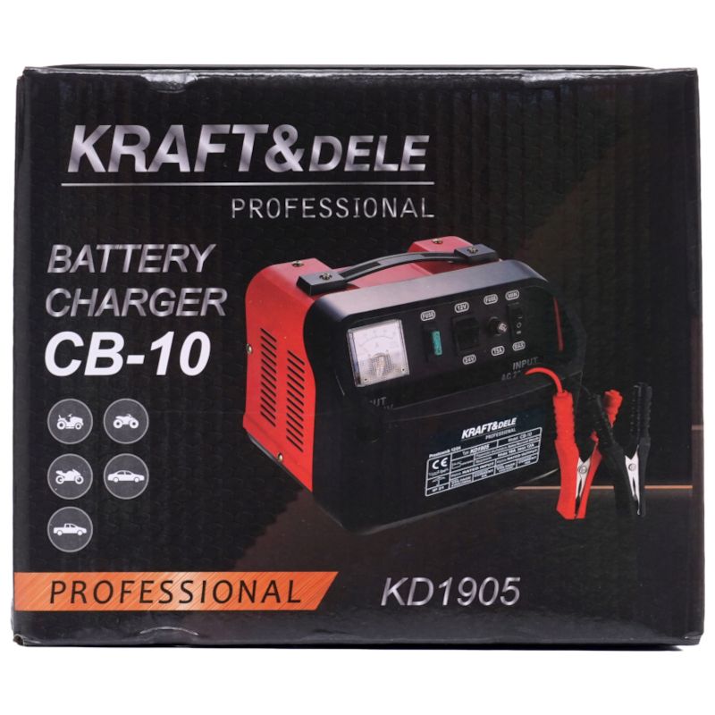 Prostownik samochodowy 12V 24V 10A 60Ah KD1905