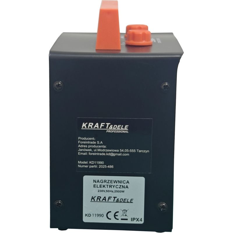 Elektrický ohrievač 2500 W, model KD11990
