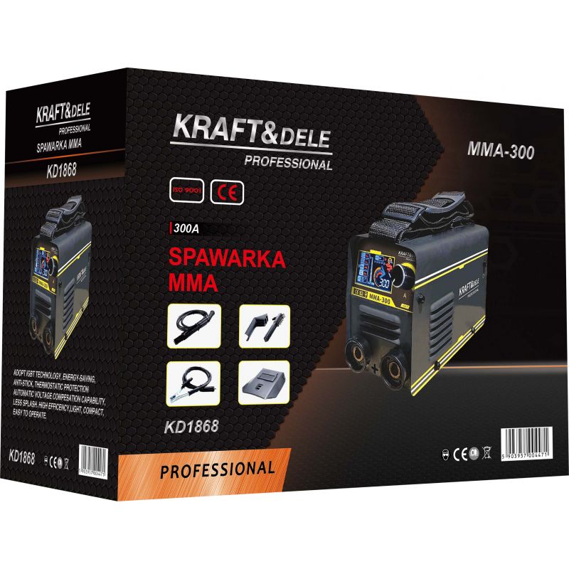 Spawarka inwertorowa MMA IGBT LCD 300A KD1868