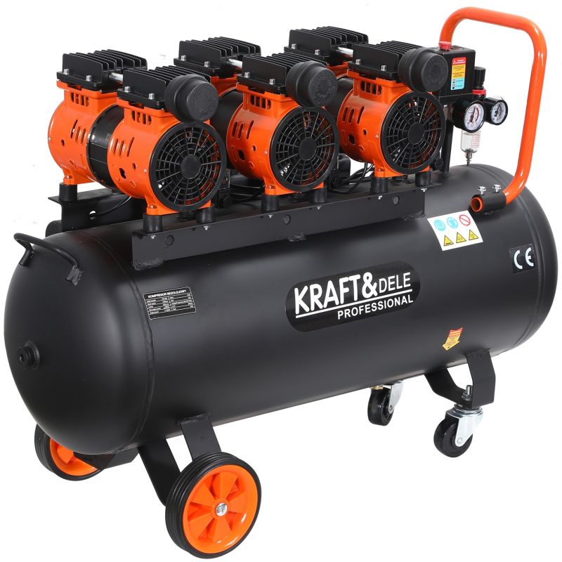 Kompresor bezolejowy 100L / 3 x 1500W KD1394