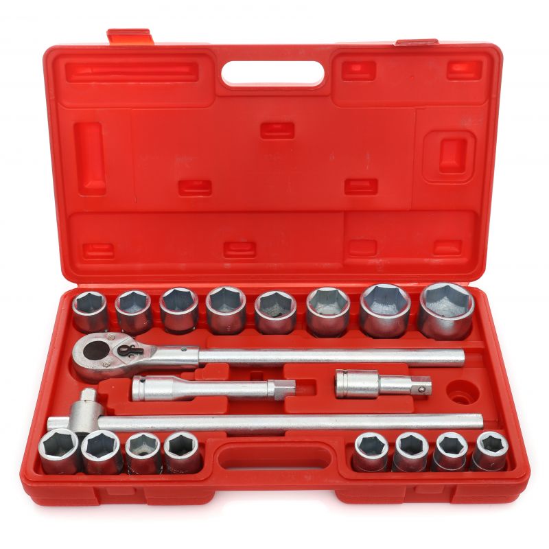 Klucze Nasadowe 3/4 Duże Nasadki KD304 SZEŚCIOKĄTNE 21EL