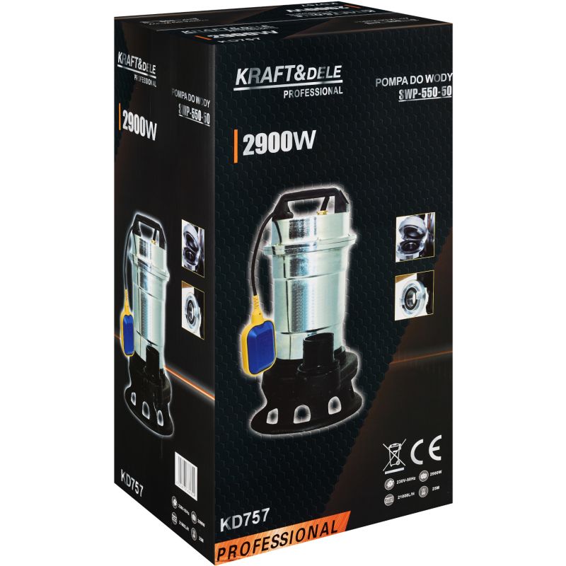 Pompa do wody z rozdrabniaczem 2900W / 2" KD757