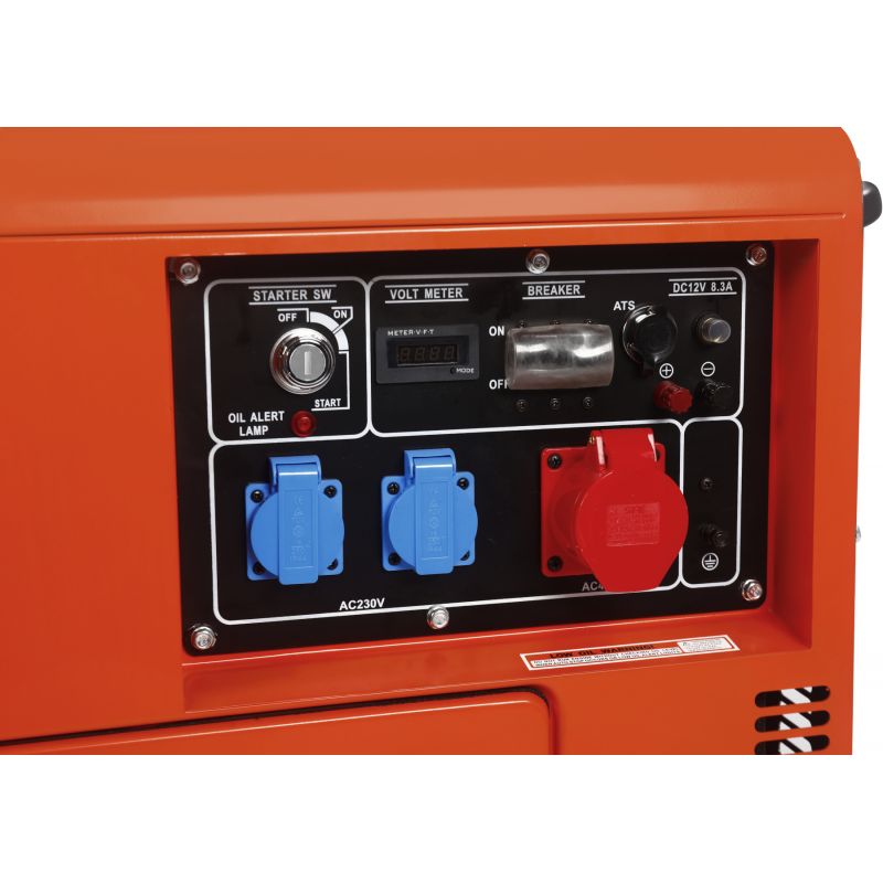 Agregat Prądotwórczy 230V 400V 7kW 16KM Diesel + ATS KD3241