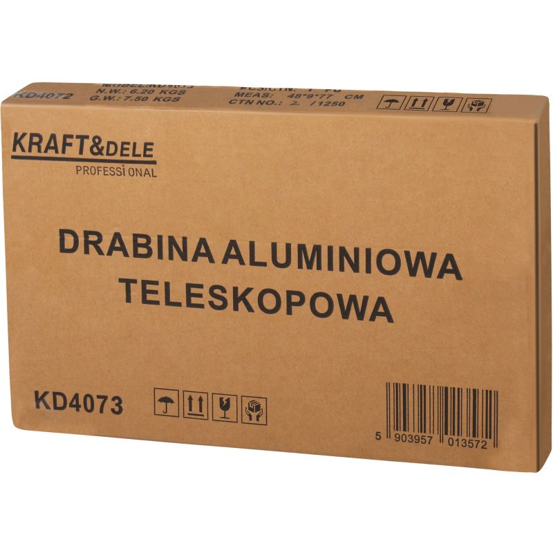 Drabina aluminiowa 10 stopni / 3.2m /max 150kg