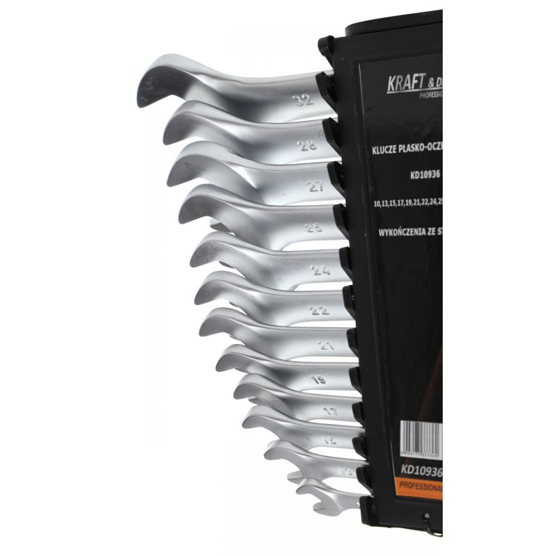 Klucze płasko-oczkowe 12el. KD10936