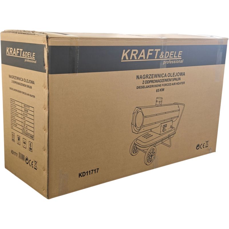 Nagrzewnica olejowa + termostat 65kW KD11717