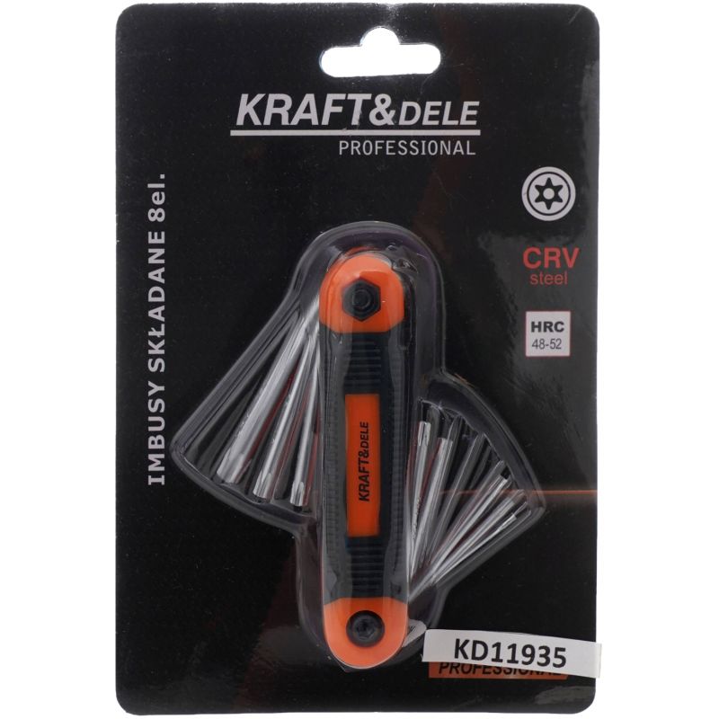 Zestaw imbusów składanych 8 el. torx KD11935