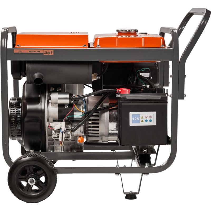 Dieselový generátor 8 kW, výkon pri 80 % zaťažení, 230/380 V, model KD126