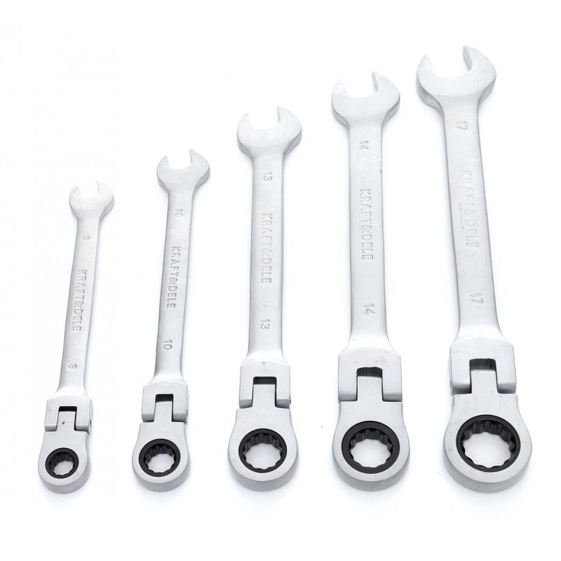 Klucze Płasko Oczkowe KD10105 z Grzechotkami Łamane