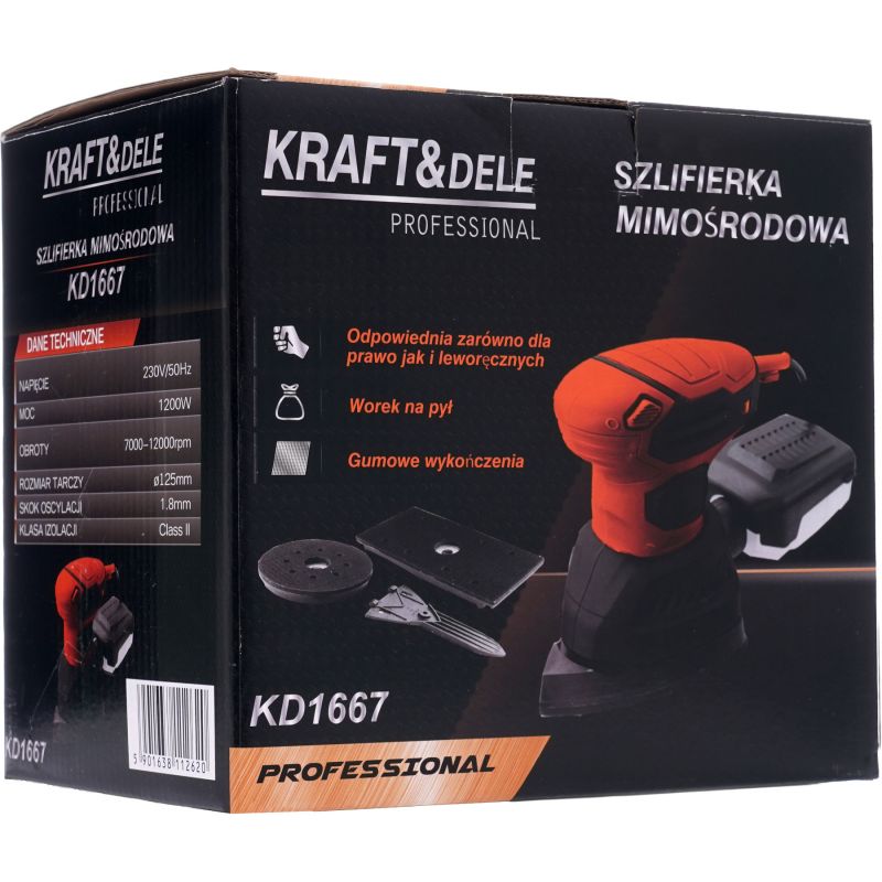 Szlifierka mimośrodowa 1200W KD1667-Z