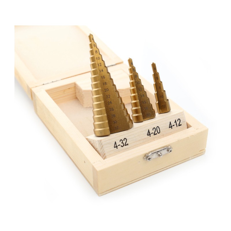 Wiertła stopniowe 4-32mm 3szt. KD10244