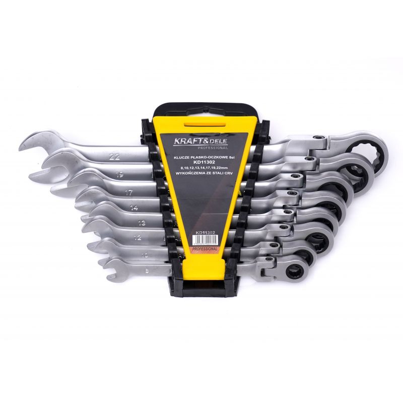 Klucze płasko-oczkowe 8szt. KD11302