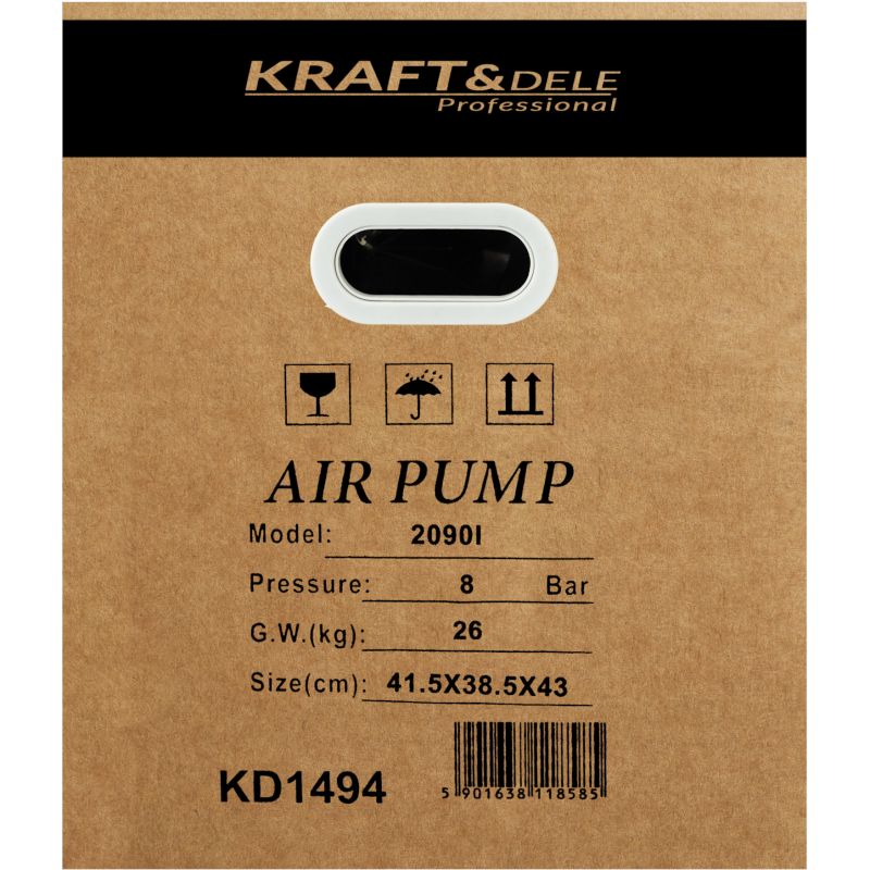 Sprężarka powietrza 5,5kW 2 tłoki 820l/min KD1494