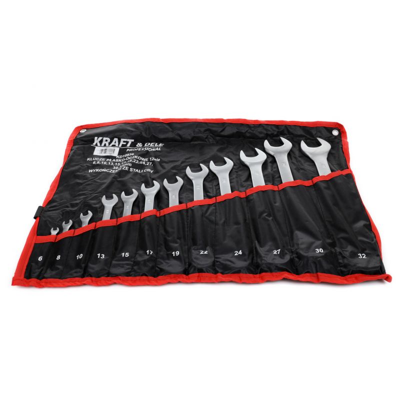 Klucze płasko-oczkowe 12el. KD10938