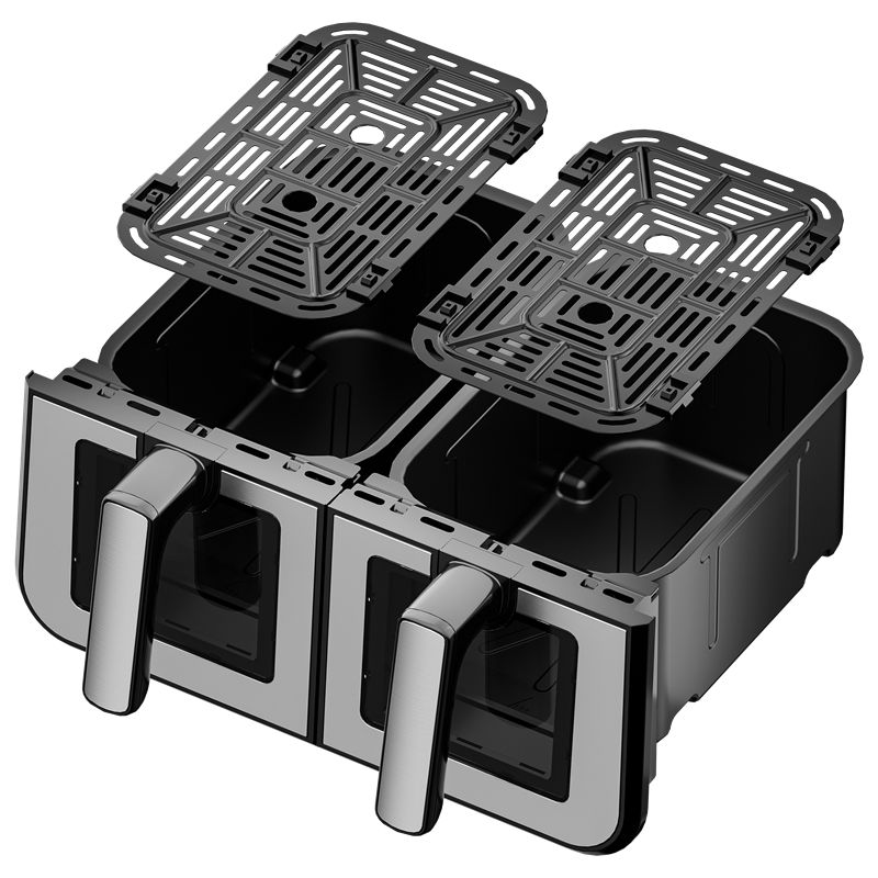 Beztuková fritéza 9L 2500W dve oddelenia 4,5L + LCD KD4179