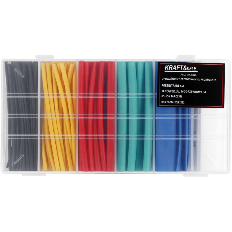 Koszulki rurki termokurczliwe zestaw 100szt. KD10918